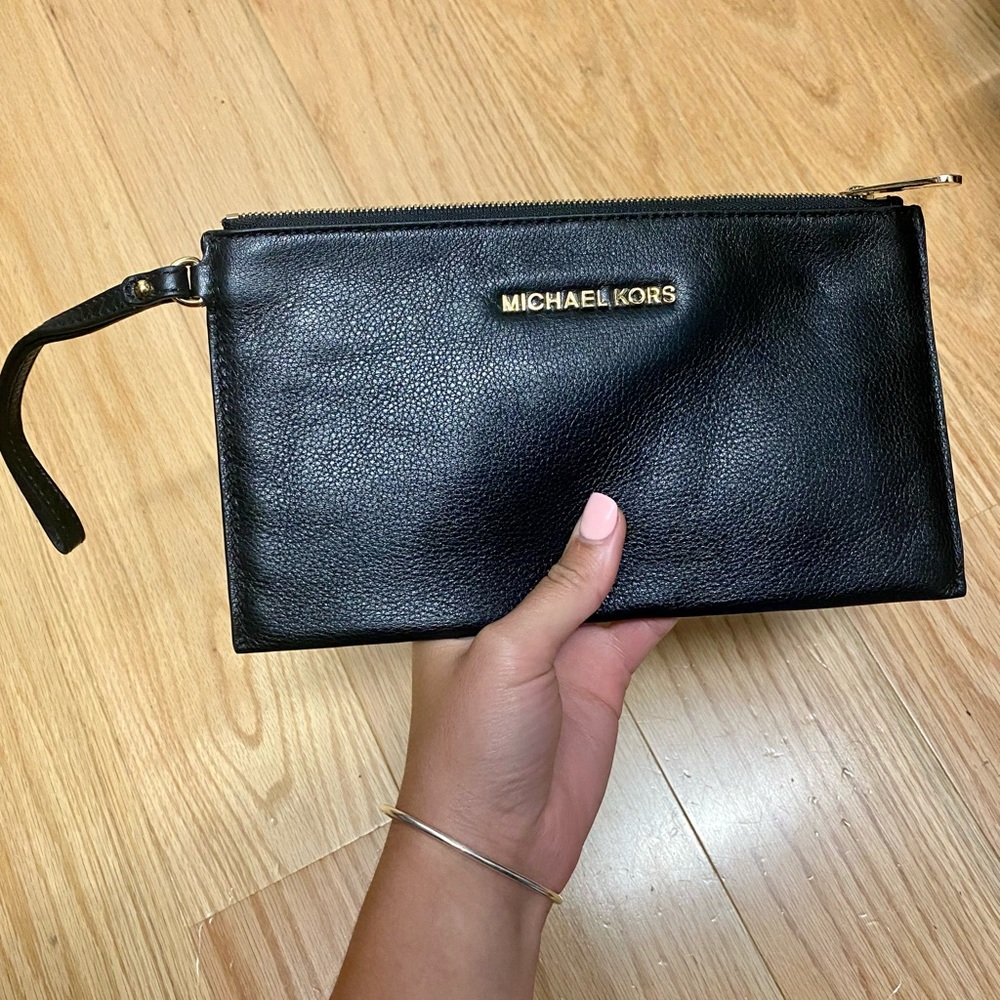 Michael Kors Leather Clutch Bag